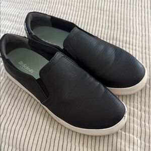 Dr. Scholl's Men's Black and White Slip-On Loafers